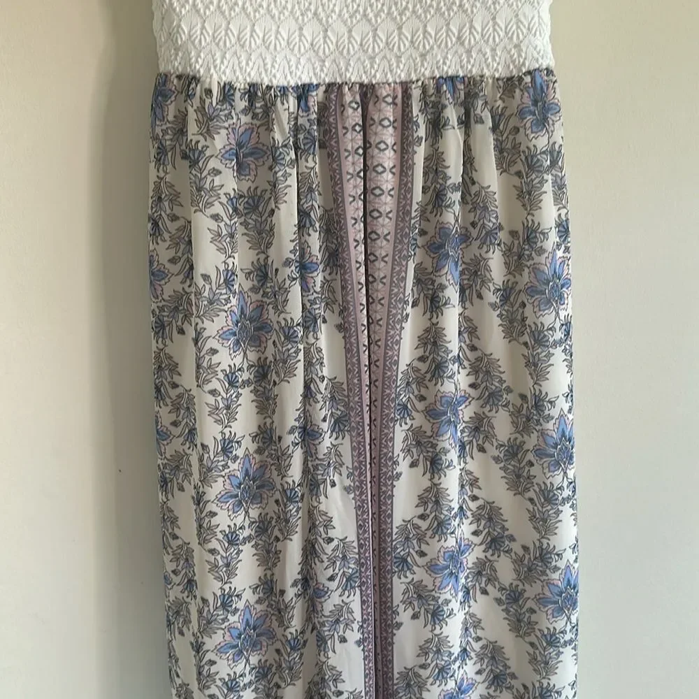 Lily Rose Floral Spaghetti Strap Maxi Dress Size M - Picture 3 of 7